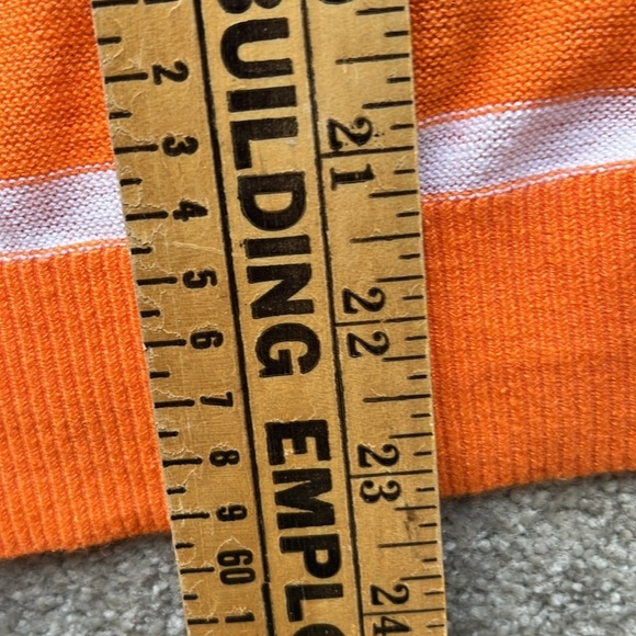 Loft Orange Striped V-neck Cardigan Size Medium NWT - Picture 10 of 10